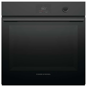 Fisher & Paykel Series 9 60cm Minimal Pyrolytic Built-in Oven Black Glass OB60SMPTDB1