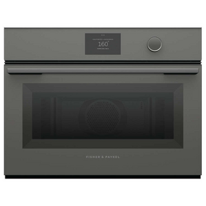 Fisher & Paykel Series 9 60cm Minimal Compact Combi-Microwave Oven Grey Glass OM60NMTDG1