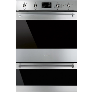 Smeg 60cm Classic Pyrolytic Electric Built-In Double Oven DOSPA6395X