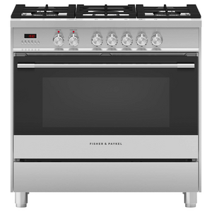 Fisher & Paykel 90cm Series 5 Freestanding Dual Fuel Cooker Stainless Steel OR90SCG1X1