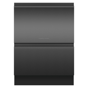 Fisher & Paykel Series 9 Contemporary Double DishDrawer Dishwasher Black Steel DD60D4NB9