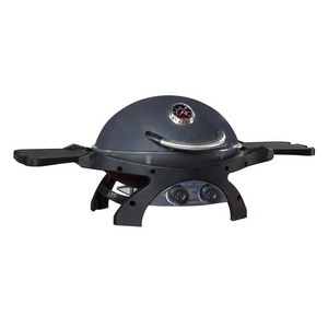 Ziggy Classic Twin Grill Portable LPG BBQ Gunmetal Grey ZGTGC