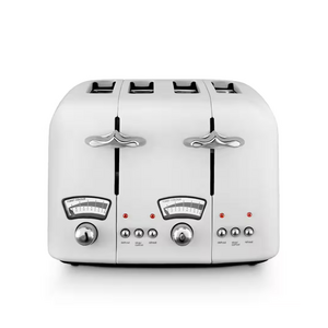 Delonghi Argento 4 Slice Toaster White CT04W1