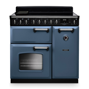Falcon Classic Deluxe 90cm Induction Stone Blue and Chrome CLDL90EISTBCM
