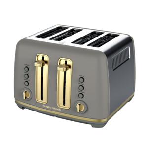 Morphy Richards Ascend Soft Gold 4 Slice Toaster Mushroom Grey MRAT4MG