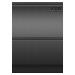Fisher & Paykel Series 7 Contemporary Double DishDrawer Dishwasher Black DD60D2NB9