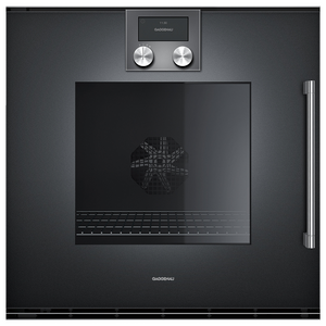 Gaggenau 60cm 200 Series Pyrolytic Built-In Oven Left Hinge - Anthracite BOP221102