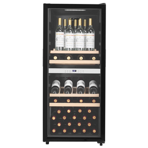 LeCavist 105 Bottle Dual Zone Wine Cabinet Black LEK1052ZPV