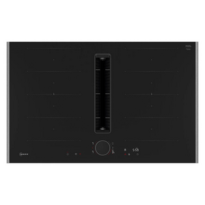 NEFF 80cm N 90 Flex Induction Cooktop with Integrated Downdraft Metallic Silver V68YYX4C0-MS