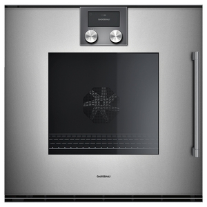 Gaggenau 60cm 200 Series Pyrolytic Built-In Oven Left Hinge - Metallic BOP221112