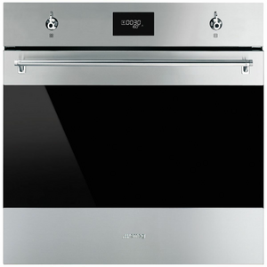 Smeg 60cm Classic Pyrolytic Built In Oven Stainless Steel SOPA6301TX