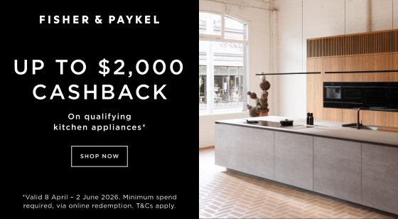 Fisher & Paykel up to $2000 Cashback on kitchen appliances