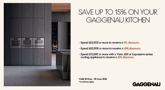 Save up to 15% on Gaggenau Appliances